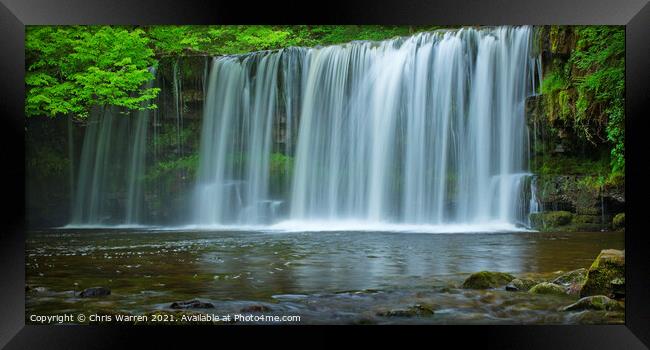 Scwd Ddwli waterfall Ystradfellte Brecon Beacons P Framed Print by Chris Warren