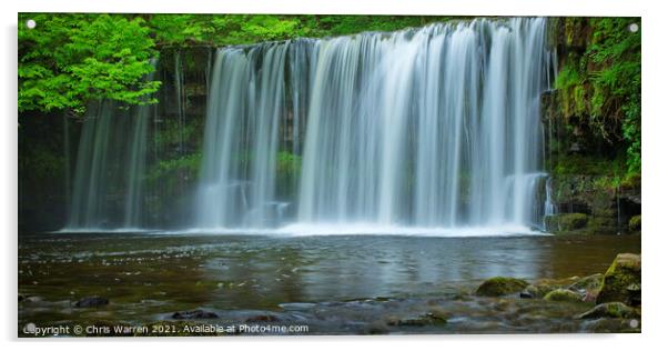 Scwd Ddwli waterfall Ystradfellte Brecon Beacons P Acrylic by Chris Warren