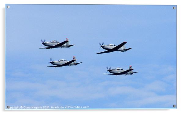 Irish Air Corps aerial display team Acrylic by Ciara Hegarty