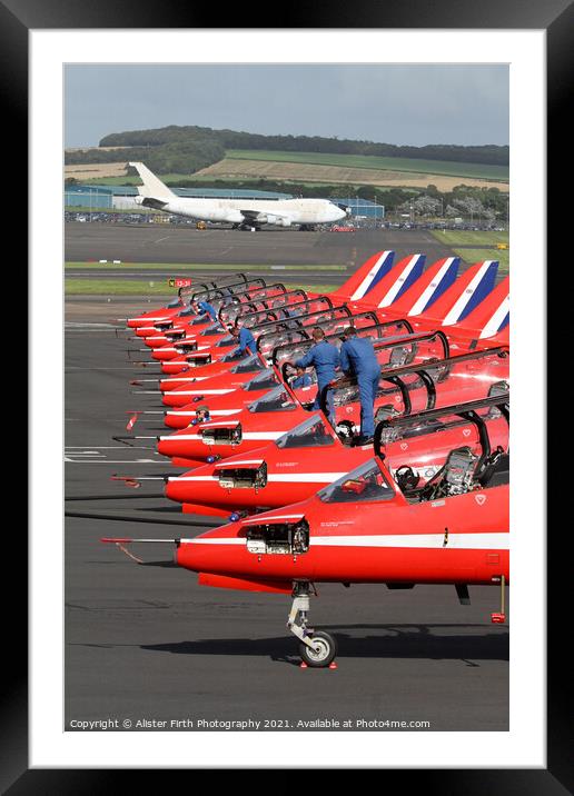 Red Arrows Arrive Framed Mounted Print by Alister Firth Photography