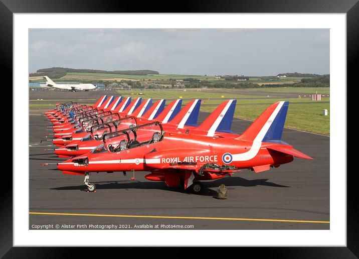 Red Arrows Ready Framed Mounted Print by Alister Firth Photography