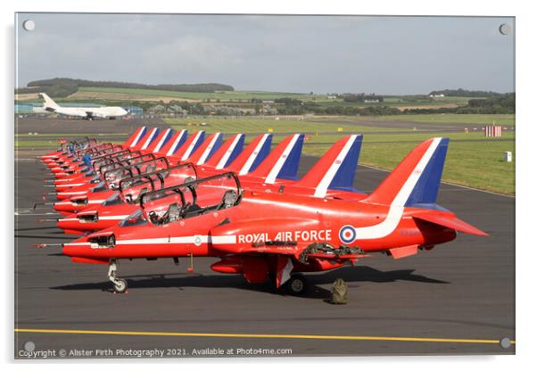 Red Arrows Ready Acrylic by Alister Firth Photography