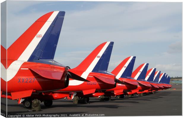 Red Arrows Ready Canvas Print by Alister Firth Photography