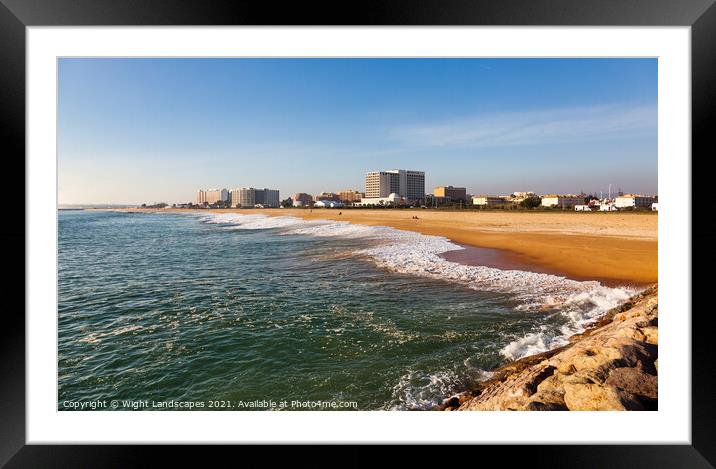 Praia de Vilamoura Framed Mounted Print by Wight Landscapes