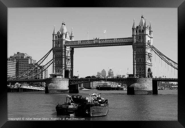 Tower Bridge London Framed Print by Aidan Moran