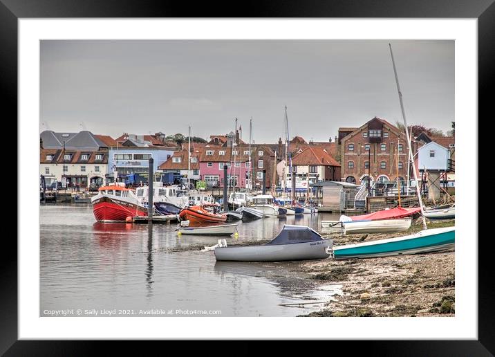 Port of Wells, Harbour view  Framed Mounted Print by Sally Lloyd