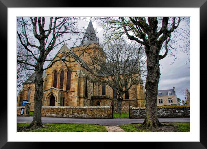 Dornoch Cathedral Scotland Framed Mounted Print by Jacqi Elmslie