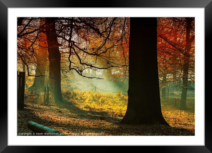 Sunlight Shines through Framed Mounted Print by Kevin Warburton