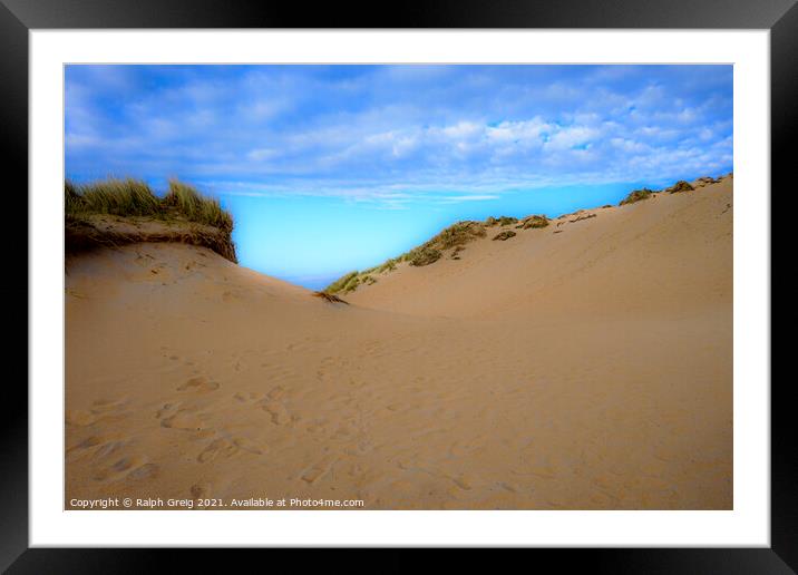 Sand dunes of tiger hill Framed Mounted Print by Ralph Greig