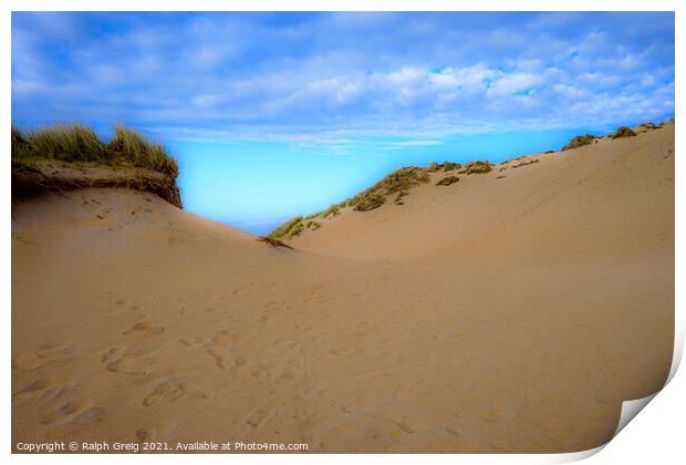 Sand dunes of tiger hill Print by Ralph Greig