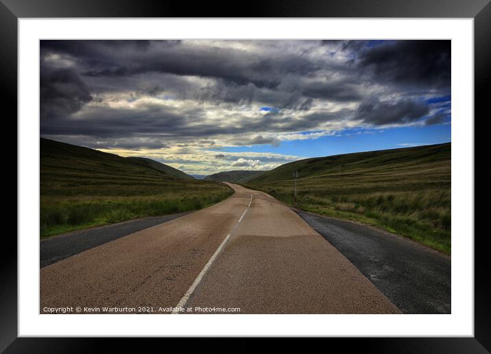 Outdoor road Framed Mounted Print by Kevin Warburton
