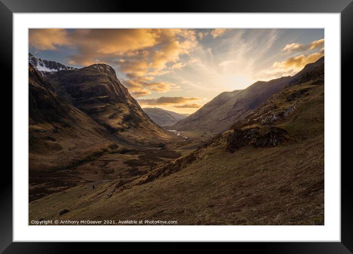 Memories of Glencoe Framed Mounted Print by Anthony McGeever