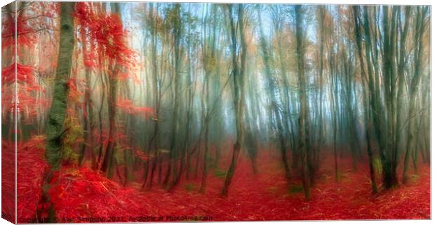 Mystical Forest  Canvas Print by Alan Simpson