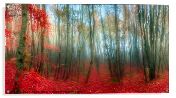 Mystical Forest  Acrylic by Alan Simpson
