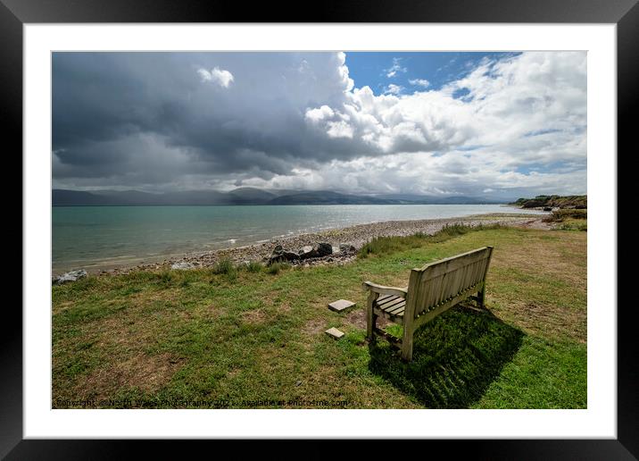 View towards the Menai Strait Framed Mounted Print by North Wales Photography