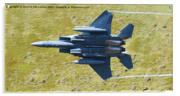 F15 fighter jet usaf Acrylic by Derrick Fox Lomax