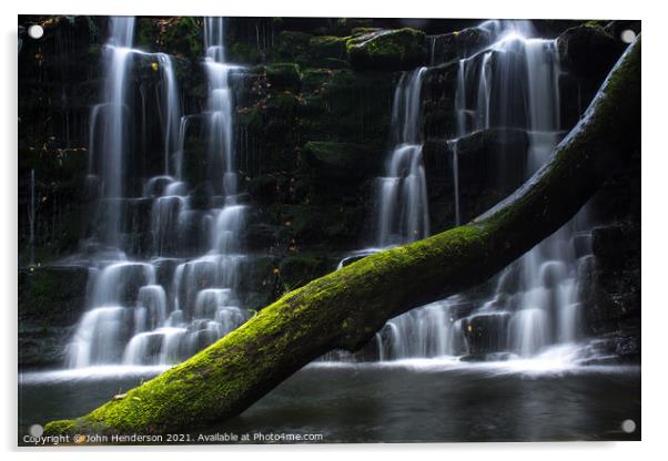 Enchanted Scarloom Waterfall Acrylic by John Henderson