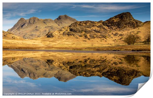 Blea tarn abstract reflection 520  Print by PHILIP CHALK