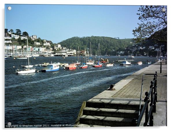 Dartmouth and Kingswear Acrylic by Stephen Hamer