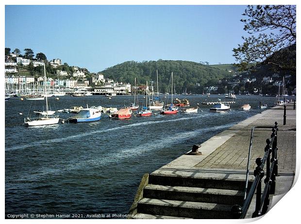 Dartmouth and Kingswear Print by Stephen Hamer