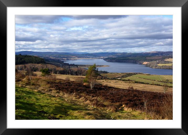 View Over Dornoch Firth Framed Mounted Print by Jacqi Elmslie