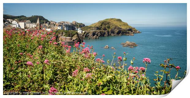 Capstone Hill Ilfracombe Print by Heidi Stewart