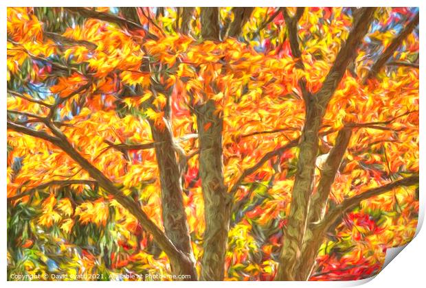 Art Of New York Autumn  Print by David Pyatt