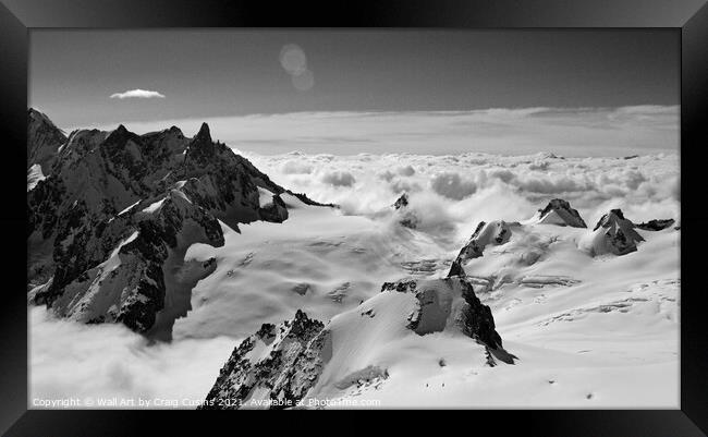 Above the clouds 1 Framed Print by Wall Art by Craig Cusins