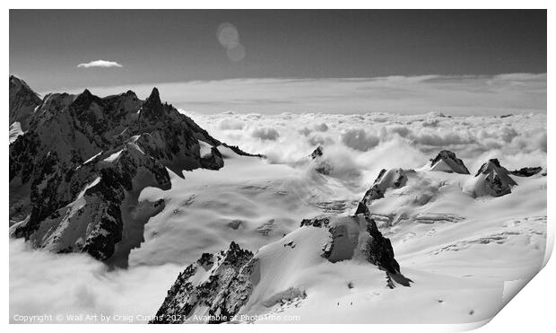 Above the clouds 1 Print by Wall Art by Craig Cusins