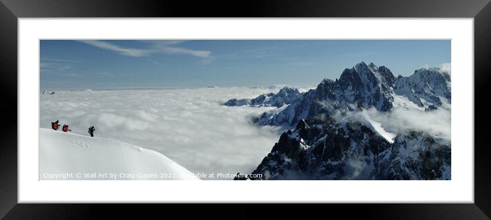 Walking above the Clouds Framed Mounted Print by Wall Art by Craig Cusins