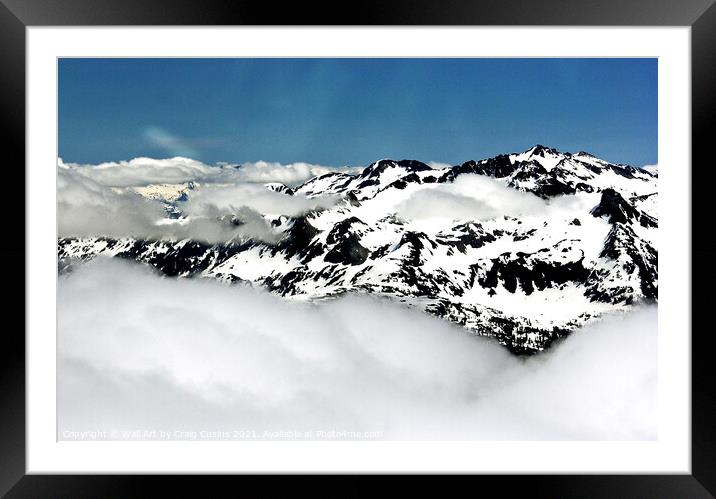 Canadian Rocky Mountains Framed Mounted Print by Wall Art by Craig Cusins