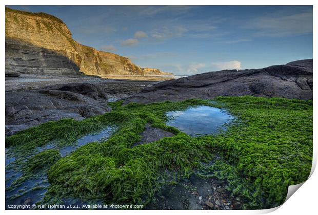 Glamorgan Heritage Coast Print by Neil Holman