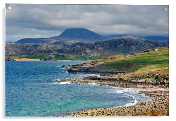 Gruinard Bay and An Teallach, Scotland Acrylic by Arterra 