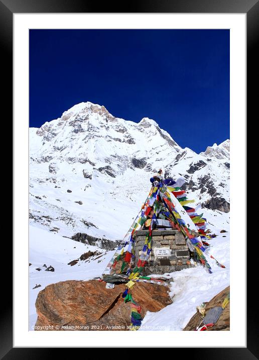 Annapurna South Framed Mounted Print by Aidan Moran