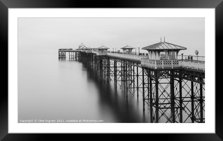 Tranquil Dawn on the Desolate Pier Framed Mounted Print by Clive Ingram