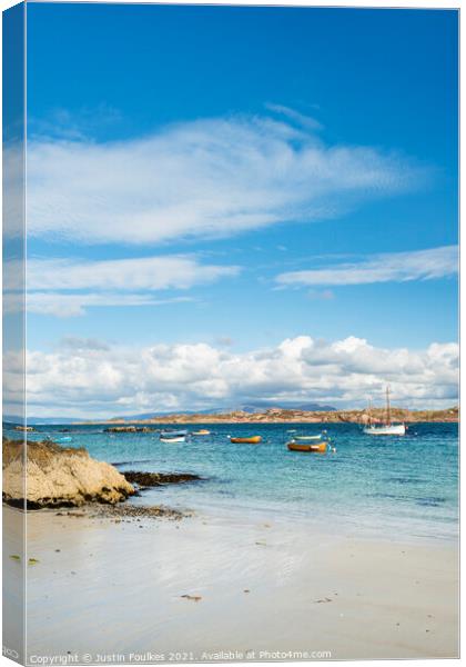 Isle of Iona, Inner Hebrides, Scotland Canvas Print by Justin Foulkes