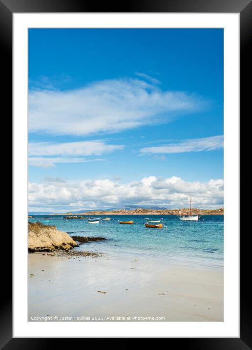 Isle of Iona, Inner Hebrides, Scotland Framed Mounted Print by Justin Foulkes