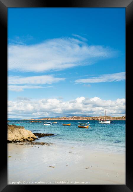 Isle of Iona, Inner Hebrides, Scotland Framed Print by Justin Foulkes