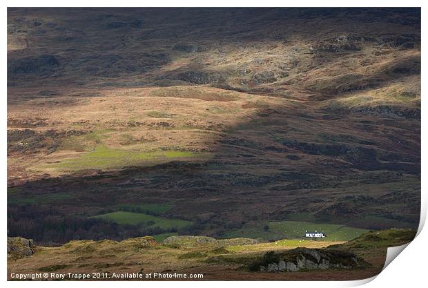 Cottage at Moel Siabod Print by Rory Trappe