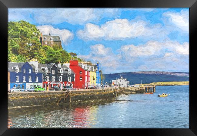 An Impressionist View Of Tobermory Framed Print by Ian Lewis