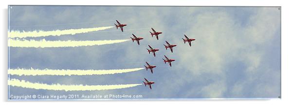 Red Arrows (Newcastle Co.Down 2011) Acrylic by Ciara Hegarty