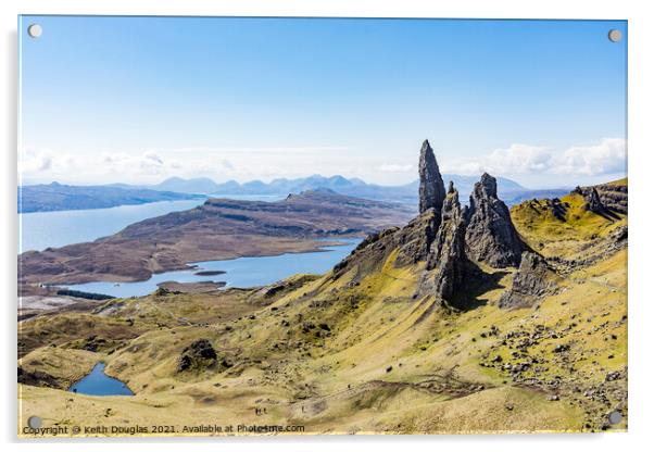 The Old Man of Storr Acrylic by Keith Douglas