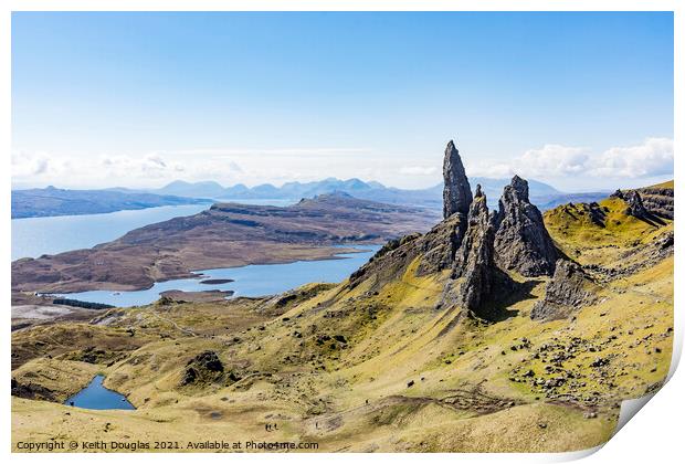 The Old Man of Storr Print by Keith Douglas