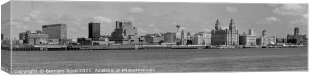 Liverpool Waterfront 1989 Canvas Print by Bernard Rose Photography
