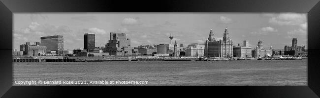 Liverpool Waterfront 1989 Framed Print by Bernard Rose Photography