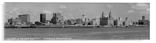 Liverpool Waterfront 1989 Acrylic by Bernard Rose Photography