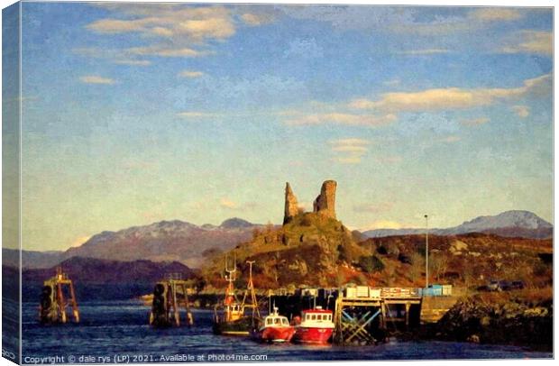 caisteal maol-skye  Canvas Print by dale rys (LP)