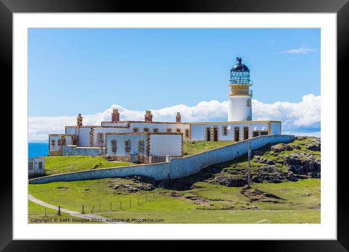 Lighthouse at Neist Point, Isle of Skye Framed Mounted Print by Keith Douglas