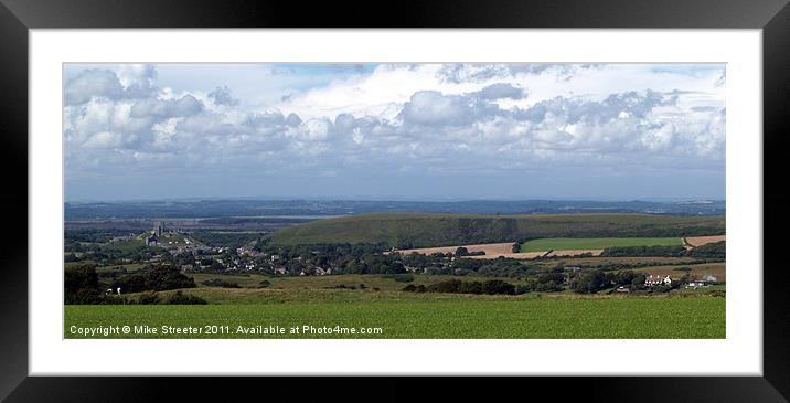 Purbeck Panorama Framed Mounted Print by Mike Streeter