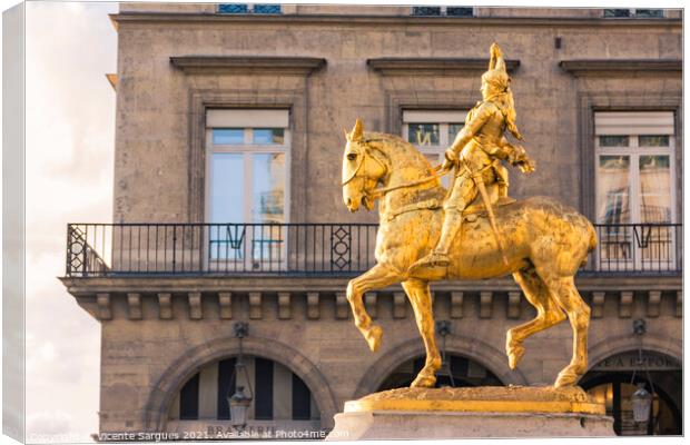 Joan of Arc Canvas Print by Vicente Sargues
